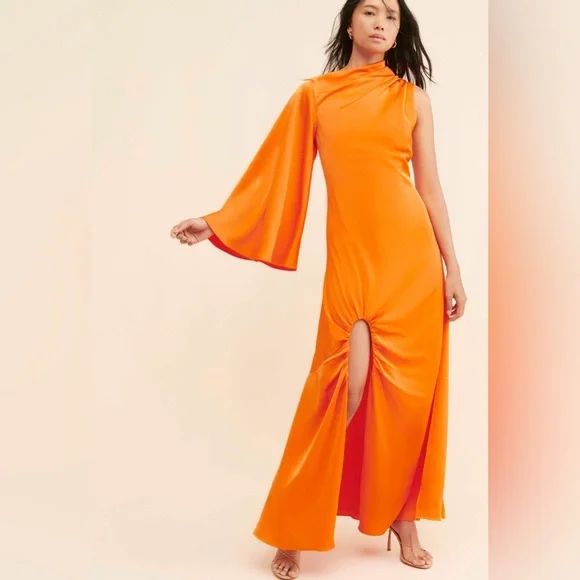 HALSTON KEIANA GOWN IN SATIN - Picture 1 of 8